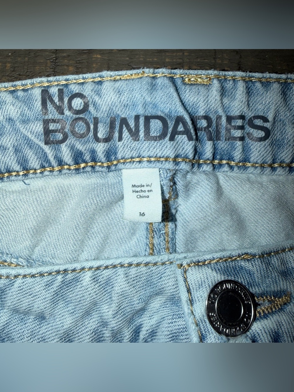 Y2K Vintage 90s baggie jeans women's size 16 skater wide leg hip hop grunge - Picture 5 of 10